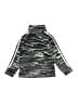 Adidas 100% Polyester Stripes Gray Track Jacket Size 4 - photo 2