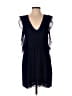 Zara Basic Solid Blue Casual Dress Size S - photo 1