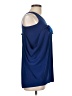 Wrapper 100% Polyester Blue Sleeveless Blouse Size 10 - photo 4