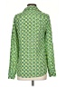 Joe Fresh Print Green Long Sleeve Blouse Size XS - photo 2