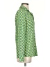 Joe Fresh Print Green Long Sleeve Blouse Size XS - photo 4