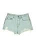 GRLFRND Blue Denim Shorts Size 26 waist - photo 1