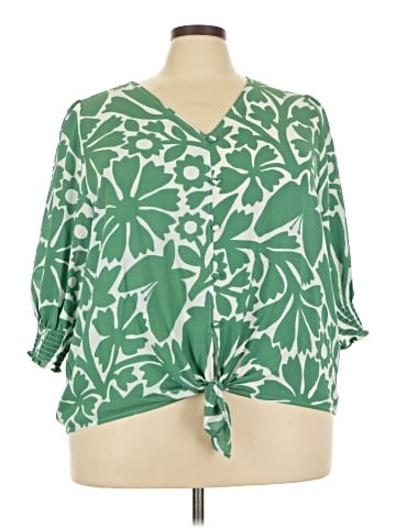 Hope & Harlow 3/4 Sleeve Blouse (view 1)