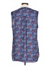 Chaus 100% Polyester Blue Sleeveless Blouse Size L - photo 2