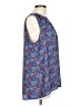 Chaus 100% Polyester Blue Sleeveless Blouse Size L - photo 4