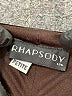 Rhapsody Solid Black Brown Casual Dress Size P (petite) - photo 7