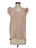 Shein Tan Sleeveless Blouse Size 4 - photo 1