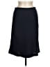 RENA LANGE 100% Cupro Solid Black Blue Formal Skirt Size 6 - photo 1