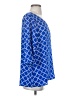 Tacera Blue 3/4 Sleeve Blouse Size S - photo 4