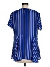 Torrid 100% Polyester Blue Short Sleeve Blouse Size Med Plus (00) - photo 2