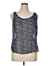 Old Navy 100% Polyester Blue Sleeveless Blouse Size XL - photo 1