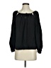 FRAME 100% Silk Black Long Sleeve Silk Top Size S - photo 1