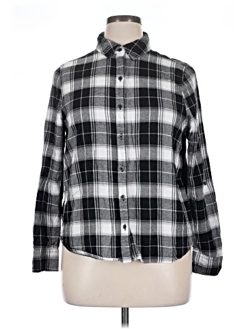 CALVIN KLEIN JEANS Long Sleeve Button-Down Shirt (view 1)