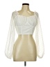 Shein 100% Polyester Ivory 3/4 Sleeve Blouse Size S - photo 1