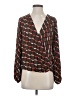 T Tahari Brown Long Sleeve Blouse Size XS - photo 1