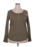 7th Ray Brown Long Sleeve Henley Size XXL - photo 1