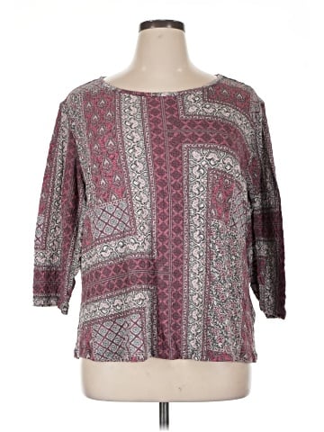 MULTIPLES 3/4 Sleeve Blouse (view 1)