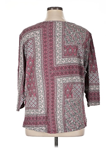 MULTIPLES 3/4 Sleeve Blouse (view 2)