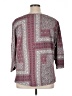 MULTIPLES Burgundy 3/4 Sleeve Blouse Size 0X - photo 2