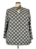 Ellos 100% Polyester Gray 3/4 Sleeve Blouse Size 24 - photo 1