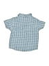 JoJo Maman Bebe 100% Cotton Checkered-gingham Blue Short Sleeve Button-Down Shirt Size 3-6 mo - photo 2