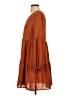 Unbranded Solid Brown Casual Dress Size S - photo 5