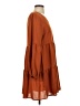 Unbranded Solid Brown Casual Dress Size S - photo 4