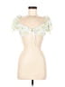 Assorted Brands Green White Short Sleeve Blouse Size M - photo 1