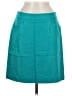 Ann Taylor Solid Teal Wool Skirt Size 6 - photo 1