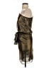 BCBGMAXAZRIA 100% Polyester Metallic Gold Cocktail Dress Size XS - photo 5