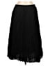 Lands' End 100% Polyester Solid Black Formal Skirt Size 10 - photo 1