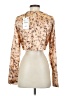 Zara Tan Long Sleeve Blouse Size XS - photo 2
