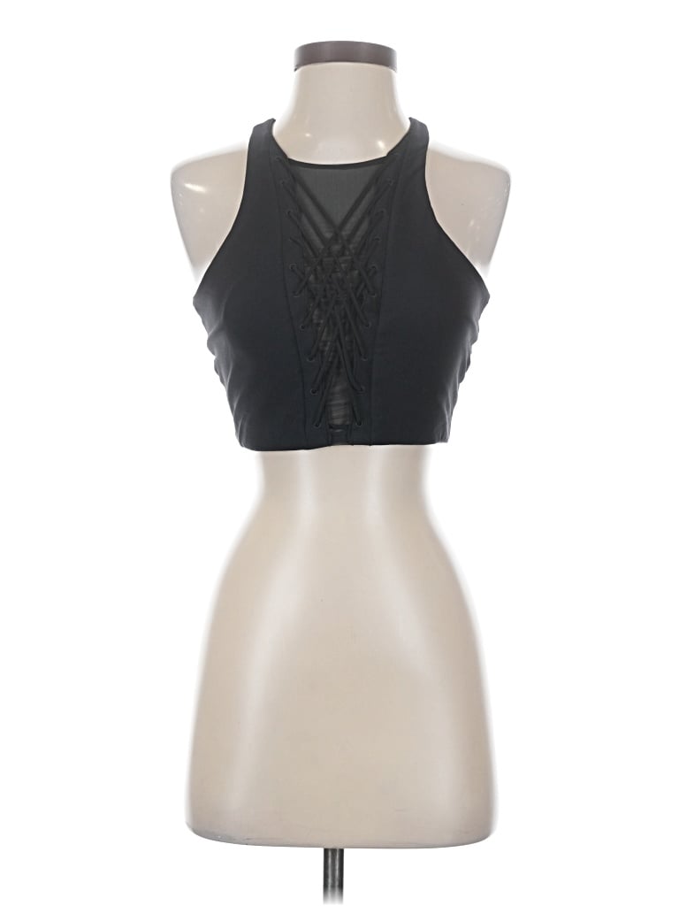 Simkhai Tank Top Black Halter Neckline Tops