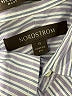 Nordstrom Stripes Gray Long Sleeve Button-Down Shirt Size 12 - photo 3