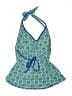 Lands' End Paisley Blue Swimsuit Top Size 14 - photo 1