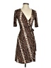BCBGMAXAZRIA Animal Print Brown Cocktail Dress Size XXS - photo 1