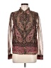 Walter Baker 100% Polyester Paisley Brown Long Sleeve Blouse Size M - photo 1