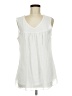 Timeson White Sleeveless Blouse Size M - photo 1