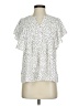 Shein Polka Dots White Short Sleeve Blouse Size 4 - photo 1