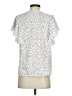 Shein Polka Dots White Short Sleeve Blouse Size 4 - photo 2