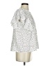 Shein Polka Dots White Short Sleeve Blouse Size 4 - photo 4