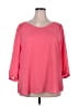 By & By 100% Polyester Pink 3/4 Sleeve Blouse Size 2X - photo 1