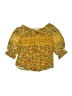Knit Works 100% Polyester Yellow 3/4 Sleeve Blouse Size S (kids) - photo 1