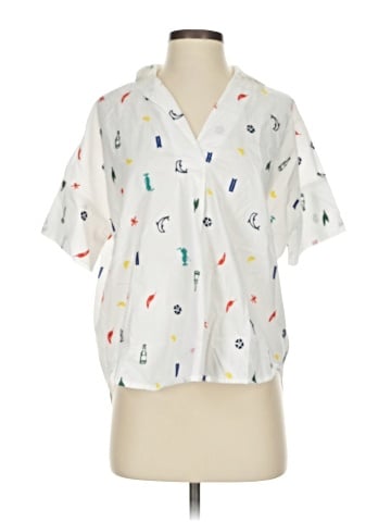 Madewell Short Sleeve Blouse (view 1)