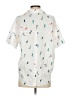 Madewell 100% Cotton Print White Short Sleeve Blouse Size XXS - photo 2