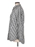 Unbranded 100% Polyester Houndstooth Silver Long Sleeve Blouse Size M - photo 5