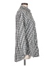 Unbranded 100% Polyester Houndstooth Silver Long Sleeve Blouse Size M - photo 4
