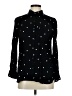 Old Navy 100% Viscose Polka Dots Black Long Sleeve Blouse Size M - photo 1