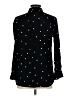 Old Navy 100% Viscose Polka Dots Black Long Sleeve Blouse Size M - photo 2