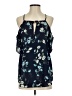 Just Fab 100% Polyester Blue Sleeveless Blouse Size S - photo 1